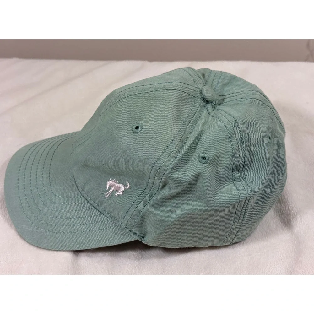 Bronco Ford Bucking Horse Dad Hat Cap Sage Green Adjustable Cotton Embroidered